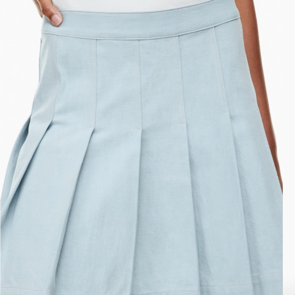 NWT Aritzia Savoy Skirt (Babaton) | Light Blue Pleated Tennis Skirt
